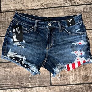 NWT Silver Boyfriend Shorts